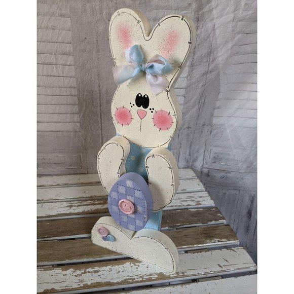 Fabri-centers cottontail Easter folk art vintage c - Picture 1 of 6